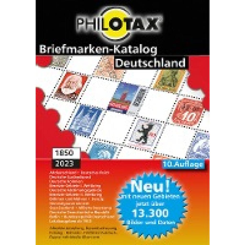 9783937247656 - PHILOTAX GmbH Deutschland Briefmarkenkatalog 1849 - 2020 10 Auflage