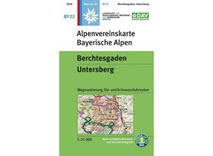 9783937530932 - Alpenvereinskarten   BY 22   Berchtesgaden Untersberg Karte (im Sinne von Landkarte)