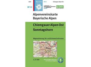 9783937530970 - Alpenvereinskarten   BY 19   Chiemgauer Alpen Ost Sonntagshorn Karte (im Sinne von Landkarte)