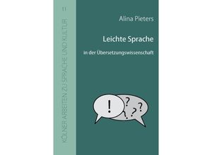 9783937983424 - Leichte Sprache in der Übersetzungswissenschaft - Alina Pieters Kartoniert (TB)