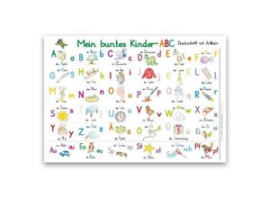 9783938573846 - Mein buntes Kinder-ABC Druckschrift mit Artikeln Lernposter DIN A4 laminiert - E&Z-Verlag GmbH Poster