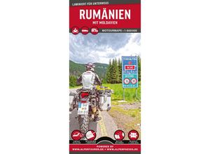 9783939997764 - MoTourMaps Rumänien Auto- und Motorradkarte 1800000 Karte (im Sinne von Landkarte)