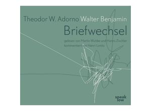 9783940018007 - Briefwechsel 3 Audio-CDs - Walter Benjamin Theodor W Adorno (Hörbuch)