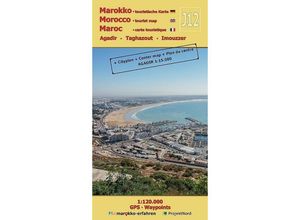 9783943752373 - J12 Agadir - Taghazout - Imouzzer 1120000 GPS - Waypoints - wwwmarokko-erfahrende A + B Conrad Karte (im Sinne von Landkarte)