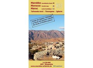 9783943752380 - K13 Tafraoute nord - Tizourgane - Igherm 1120000 GPS - Waypoints - Www Marokko-Erfahren de A B Conrad Karte (im Sinne von Landkarte)