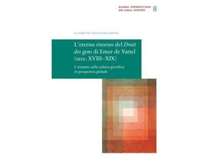 9783944773070 - Leterno ritorno del Droit des gens di Emer de Vattel (secc XVIII-XIX) - Elisabetta Fiocchi Malaspina Kartoniert (TB)