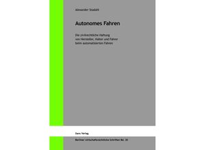 9783946392422 - Autonomes Fahren - Alexander Stadahl Gebunden