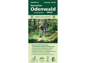 9783947593323 - Radfahren Hessischer Odenwald Nord mit Bergstraße m 1 Buch - Michael Messer Karte (im Sinne von Landkarte)