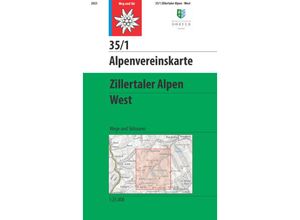 9783948256081 - Alpenvereinskarten   35 1   Zillertaler Alpen - West Karte (im Sinne von Landkarte)