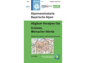 9783948256388 - Alpenvereinskarten   BY 3   Allgäuer Voralpen Ost Grünten Wertacher Hörnle Karte (im Sinne von Landkarte)