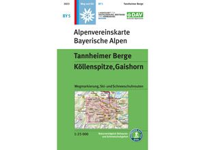 9783948256395 - Alpenvereinskarten   BY 5   Tannheimer Berge Köllenspitze Gaishorn Karte (im Sinne von Landkarte)