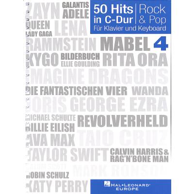 9783954562350 - Noten 50 Hits in C-Dur Band 4 Rock & Pop leichte Arrangements BOE 7968