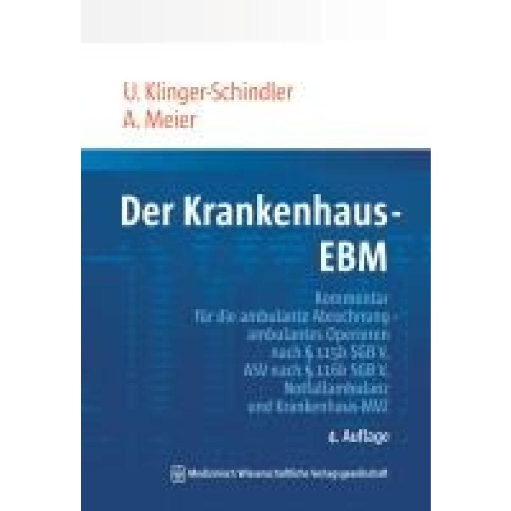 9783954668731 - Klinger-Schindler Ursula Der Krankenhaus-EBM 2024