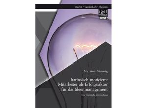 9783954853267 - Intrinsisch motivierte Mitarbeiter als Erfolgsfaktor für das Ideenmanagement Eine empirische Untersuchung - Martina Sümnig Kartoniert (TB)