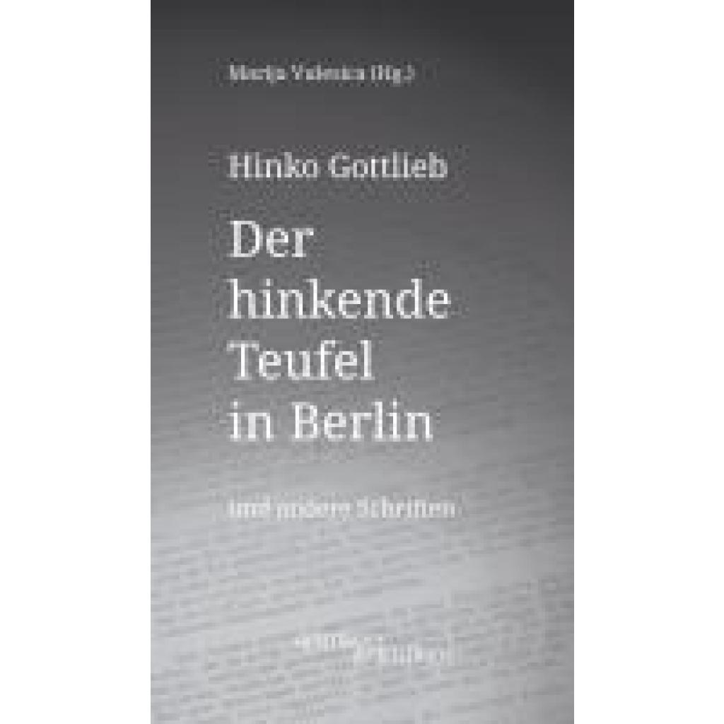 9783955656775 - Gottlieb Hinko Der hinkende Teufel in Berlin und andere Schriften