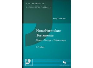 9783956461712 - NotarFormulare Testamente - Walter Krug Manuel Tanck Gebunden