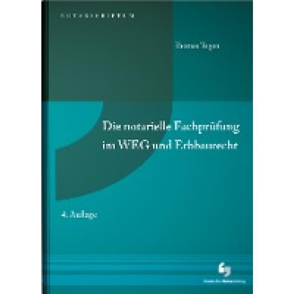 9783956462627 - Tegen Thomas Die notarielle Fachprüfung im WEG und Erbbaurecht