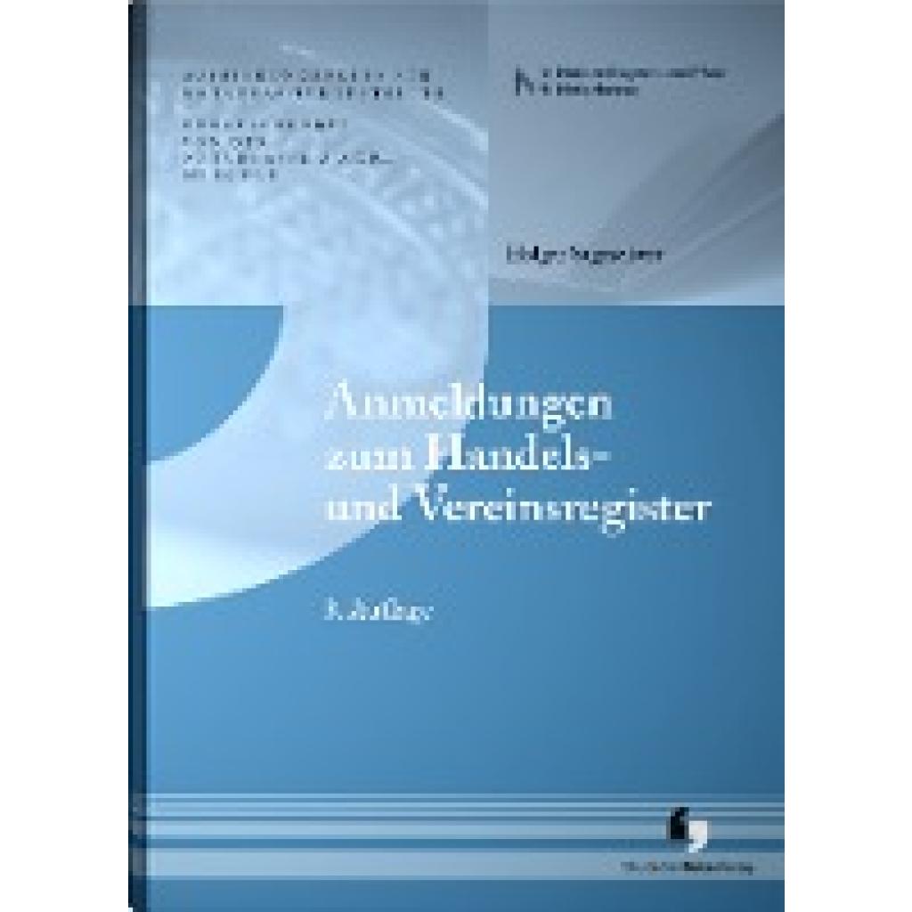 9783956462849 - Anmeldungen zum Handels- und Vereinsregister