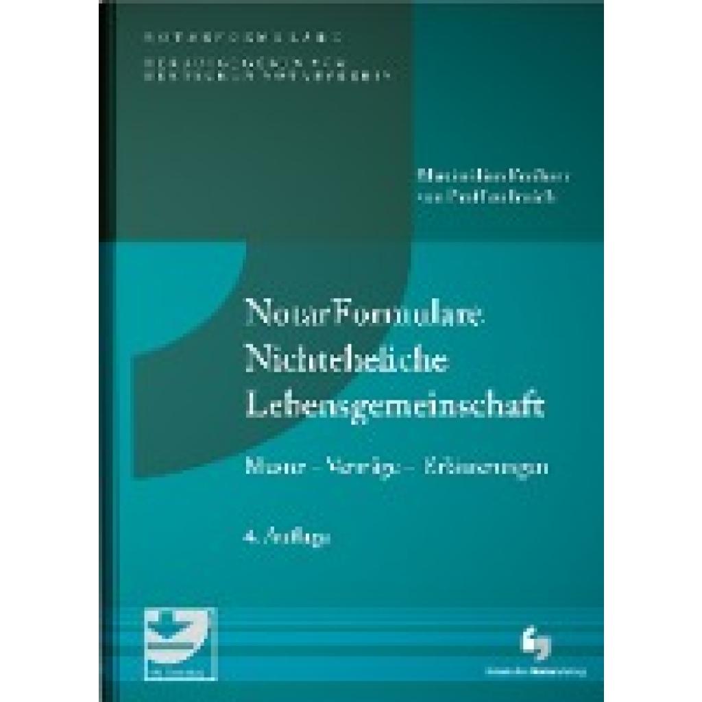 9783956462887 - Proff zu Irnich Maximilian von NotarFormulare Nichteheliche Lebensgemeinschaft