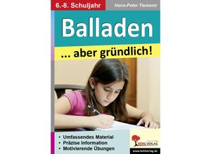 9783956865671 - Balladen  aber gründlich! - Hans-Peter Tiemann Kartoniert (TB)