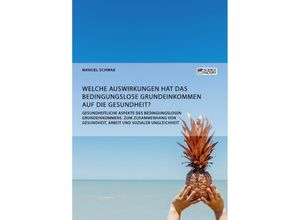 9783956874055 - Gesundheitliche Aspekte des bedingungslosen Grundeinkommens - Manuel Schwab Kartoniert (TB)