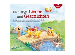 9783957067012 - 55 lustige Lieder und Geschichten 3 Teile - (Hörbuch)