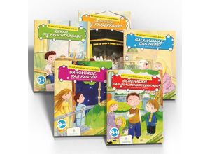 9783957071309 - Elif und Emre lernen unsere Religion 5 Bücher Set 5 Teile - Elif Arslan Kartoniert (TB)