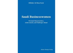 9783957102300 - Saudi Businesswomen - Ali Musa Farah ElKhider Kartoniert (TB)