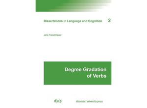 9783957580252 - Degree Gradation of Verbs - Jens Fleischhauer-Helfer Kartoniert (TB)