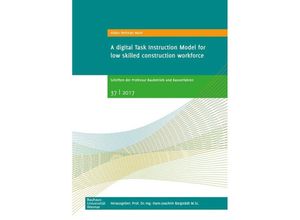 9783957732361 - A digital Task Instruction Model for low skilled construction workforce - Abdur Rehman Nasir Kartoniert (TB)