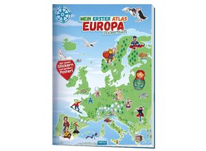 9783957749727 - Mein erster Atlas Europa Stickerbuch Kartoniert (TB)