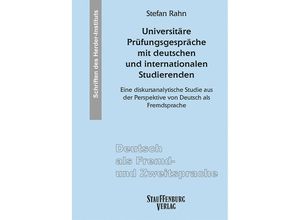 9783958090811 - Universitäre Prüfungsgespräche mit deutschen und internationalen Studierenden - Stefan Rahn Kartoniert (TB)