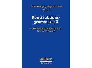 9783958091719 - Konstruktionsgrammatik X Kartoniert (TB)