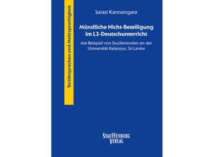 9783958096110 - Mündliche Nicht-Beteiligung im L3-Deutschunterricht - Kannangara Sarasi Gebunden