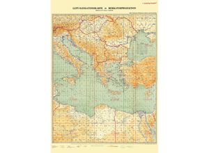 9783959667395 - LUFT-NAVIGATIONSKARTE Östliches Mittelmeer Balkan Nordafrika 1940 (Plano) Karte (im Sinne von Landkarte)