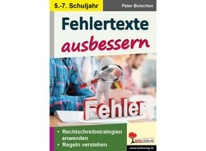 9783960404651 - Stationenlernen Fehlertexte ausbessern   Klasse 5-7 - Peter Botschen Kartoniert (TB)