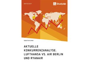 9783960950684 - Aktuelle Konkurrenzanalyse Lufthansa vs Air Berlin und Ryanair - Sebastian Simon Kartoniert (TB)