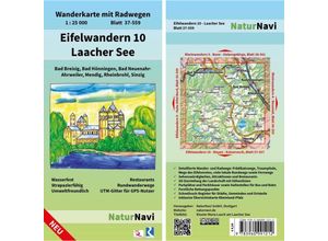 9783960991212 - NaturNavi Wanderkarte mit Radwegen 125 000   37-559   Eifelwandern - Laacher See Karte (im Sinne von Landkarte)