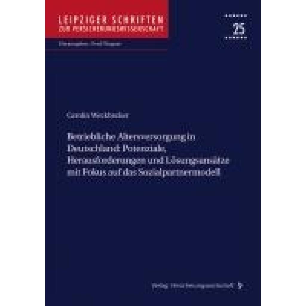 9783963294907 - Weckbecker Carolin Betriebliche Altersversorgung in Deutschland
