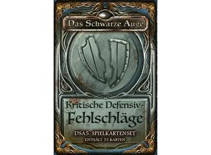 9783963310560 - Das Schwarze Auge Zubehör - DSA5 Spielkarten Kritische Defensiv Fehlschläge