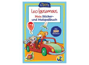 9783963473371 - Leo Lausemaus Mein Sticker- und Malspaßbuch mit 250 Stickern Kartoniert (TB)