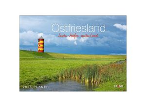 9783964023469 - Ostfriesland Kalender 2025 - Inseln · Häfen · weites Land