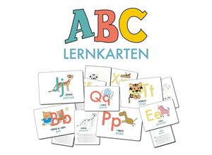 9783964432216 - ABC-Lernkarten der Tiere Bildkarten Wortkarten Flash Cards mit Groß- und Kleinbuchstaben Lesen lernen mit Tieren für Kinder im Kindergarten und der Grundschule - Lisa Wirth Box