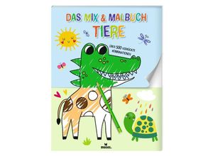 9783964553034 - Das Mix & Malbuch Tiere - Elizabeth Golding Kartoniert (TB)