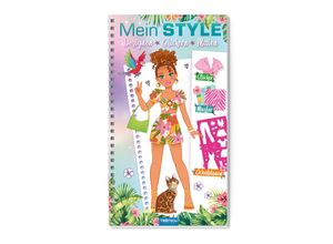 9783965528222 - Malbuch mit Schablonen und Stickern Mein Style Holiday Kartoniert (TB)