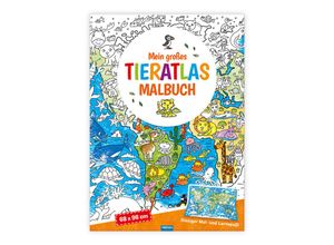 9783965528338 - Malbuch Mein großes Tieratlas Malbuch Kartoniert (TB)