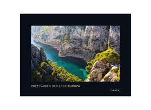 9783965913394 - Bildkalender 978-3-96591-339-4 Farben der Erde - Europa 60x45cm mit Spiralbindung oben 2025 9783965913394 KUNTH