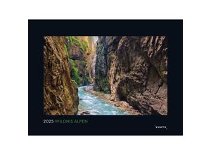 9783965913653 - Bildkalender 978-3-96591-365-3 Wildnis Alpen 1 Monat   1 Seite 60x45cm 2025 9783965913653 KUNTH