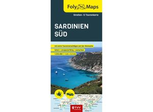 9783965990517 - FolyMaps Sardinien Süd Karte (im Sinne von Landkarte)