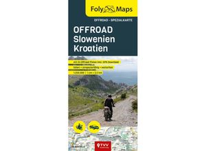 9783965990548 - FolyMaps OFFROAD Slowenien Kroatien 1250 000 Karte (im Sinne von Landkarte)